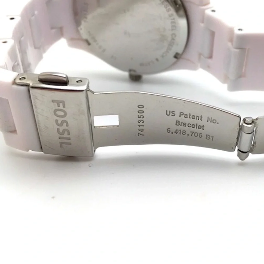 Fossil Stella ES1967 White Diamond Resin Watch